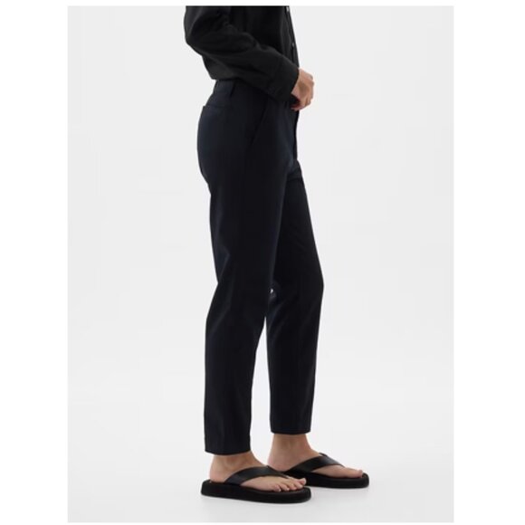 GAP Mid Rise Downtown Khakis Stretch Slim Leg Ankle Pants Black Size 6 RT$70 NWT - Picture 3 of 10